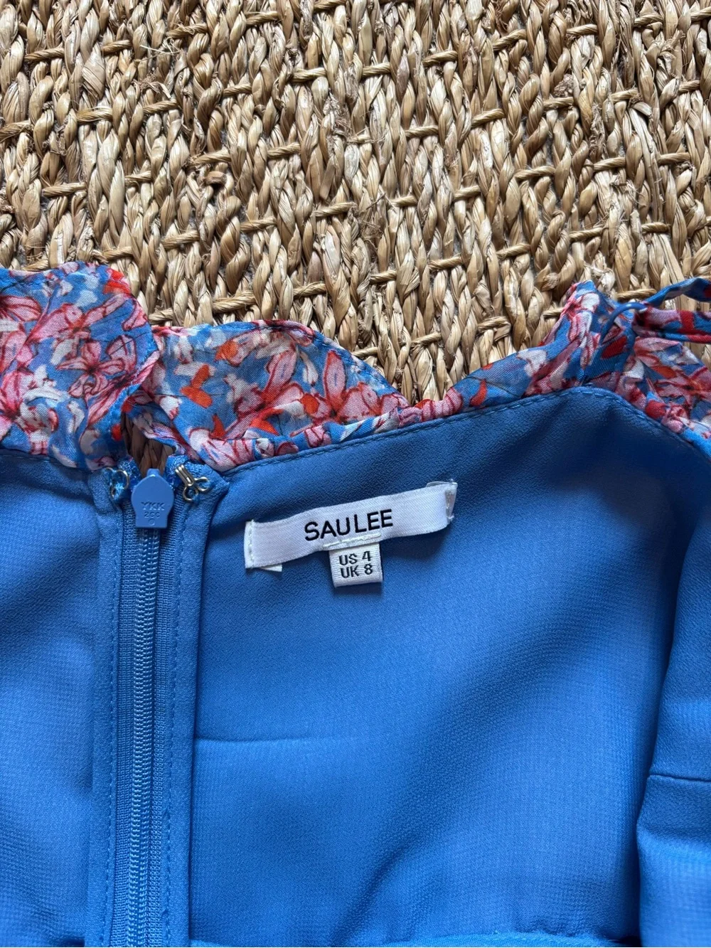 Sau Lee Florence gown in  blue multi —  blue floral dress - Picture 2 of 4